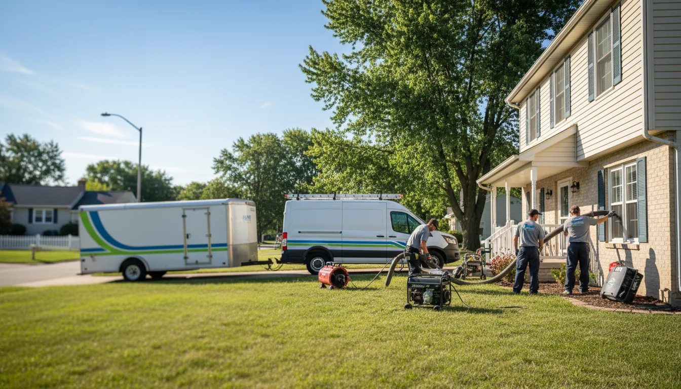 Flooded Basement Restoration And Cleanup With Repair in Andover, KS near me